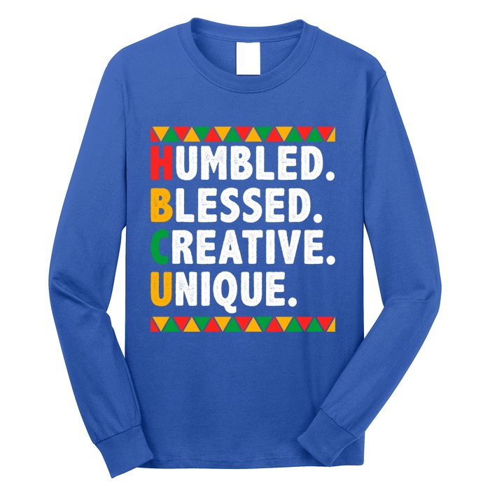 Hbcu Humbled Blessed Creative Unique Cool Gift Long Sleeve Shirt