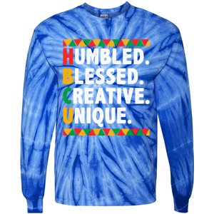 Hbcu Humbled Blessed Creative Unique Cool Gift Tie-Dye Long Sleeve Shirt