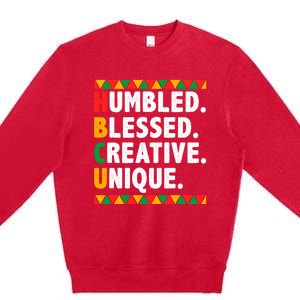 Hbcu Humbled Blessed Creative Unique Cool Gift Premium Crewneck Sweatshirt