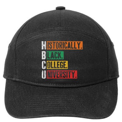 Hbcu Historically Black College Black History 7-Panel Snapback Hat