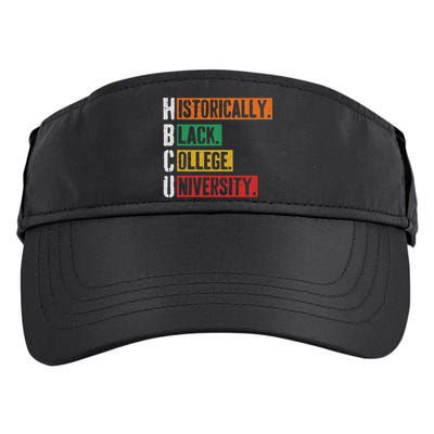 Hbcu Historically Black College Black History Adult Drive Performance Visor
