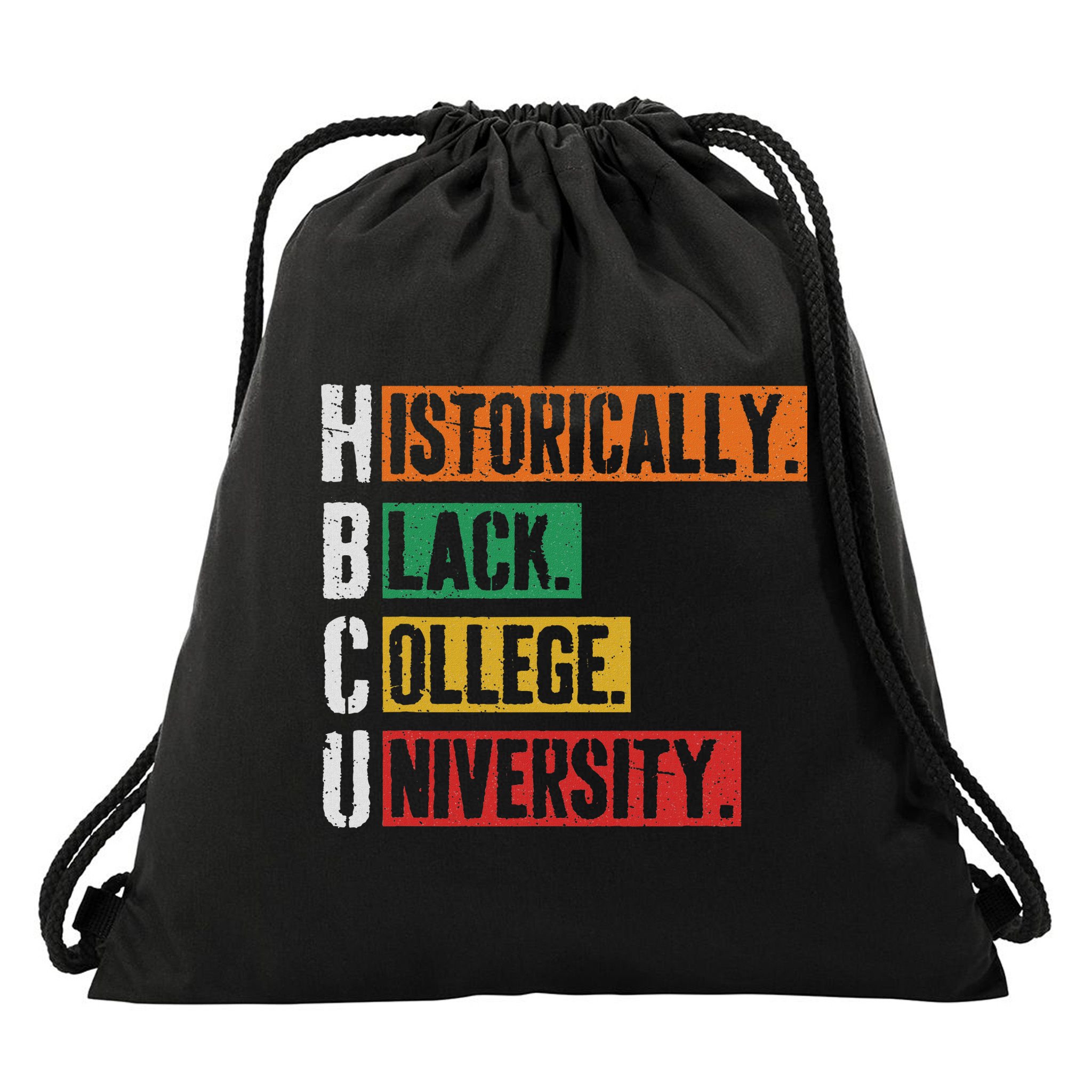 Hbcu Historically Black College Black History Drawstring Bag