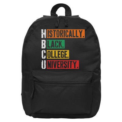 Hbcu Historically Black College Black History 16 in Basic Backpack