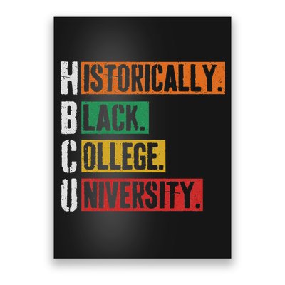 Hbcu Historically Black College Black History Poster