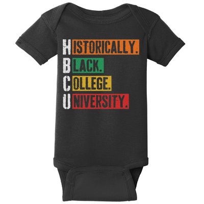 Hbcu Historically Black College Black History Baby Bodysuit