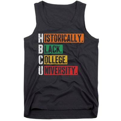 Hbcu Historically Black College Black History Tank Top