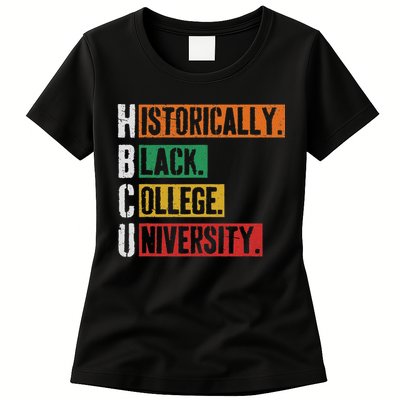 Hbcu Historically Black College Black History Womens T-Shirt