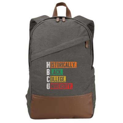 Hbcu Historically Black College Black History Cotton Canvas Backpack