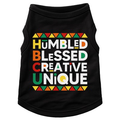 Hbcu Humbled Blessed Creative Unique Historical Black Doggie Tank