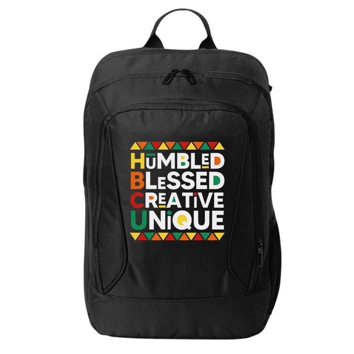 Hbcu Humbled Blessed Creative Unique Historical Black City Backpack