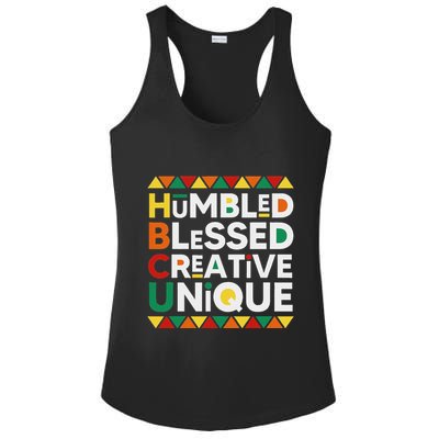 Hbcu Humbled Blessed Creative Unique Historical Black Ladies PosiCharge Competitor Racerback Tank