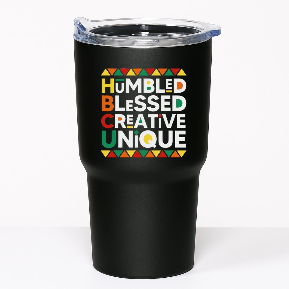 Hbcu Humbled Blessed Creative Unique Historical Black Tumbler