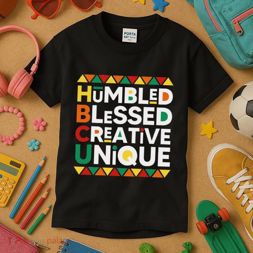 Hbcu Humbled Blessed Creative Unique Historical Black Kids T-Shirt