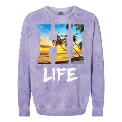 Hawaii Hawaiian Beach Aloha Summer Vacation Gifts Souvenir Colorblast Crewneck Sweatshirt