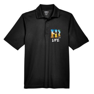 Hawaii Hawaiian Beach Aloha Summer Vacation Gifts Souvenir Men's Origin Performance Pique Polo