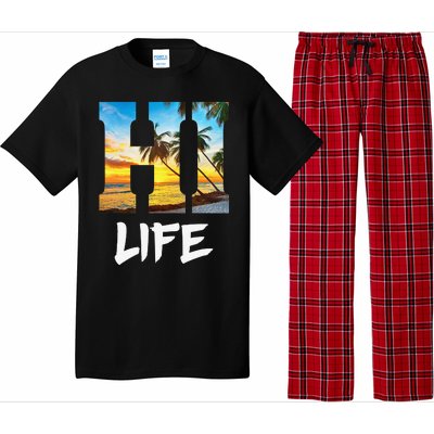 Hawaii Hawaiian Beach Aloha Summer Vacation Gifts Souvenir Pajama Set