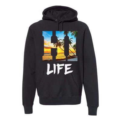 Hawaii Hawaiian Beach Aloha Summer Vacation Gifts Souvenir Premium Hoodie