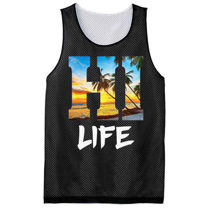 Hawaii Hawaiian Beach Aloha Summer Vacation Gifts Souvenir Mesh Reversible Basketball Jersey Tank