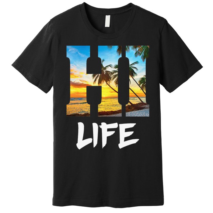 Hawaii Hawaiian Beach Aloha Summer Vacation Gifts Souvenir Premium T-Shirt