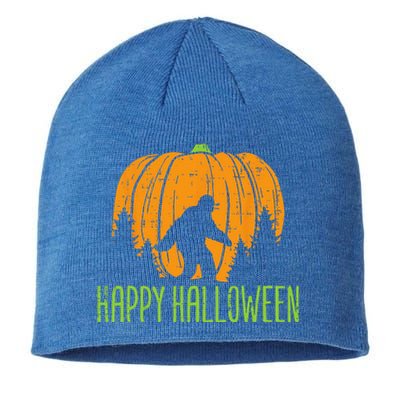 Happy Halloween Bigfoot Pumpkin Sasquatch Women Sustainable Beanie