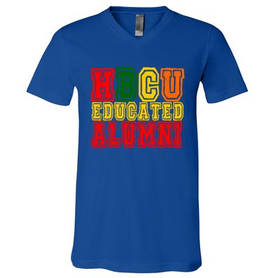 Hbcu Historically Black College Educated Alumni Cool Gift V-Neck T-Shirt