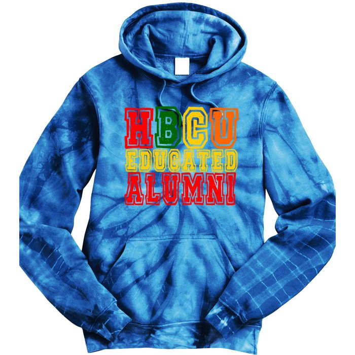 Hbcu Historically Black College Educated Alumni Cool Gift Tie Dye Hoodie