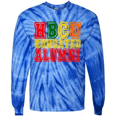 Hbcu Historically Black College Educated Alumni Cool Gift Tie-Dye Long Sleeve Shirt