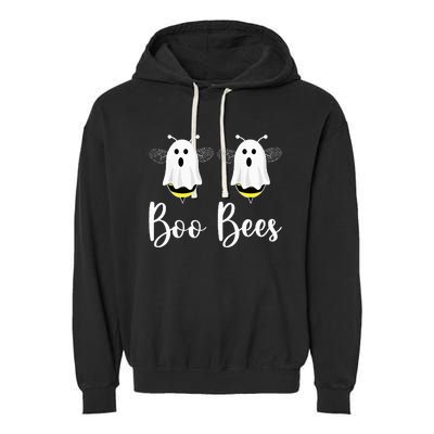 Happy Halloween Boo Bees Couples Halloween Funny Boobee Garment-Dyed Fleece Hoodie