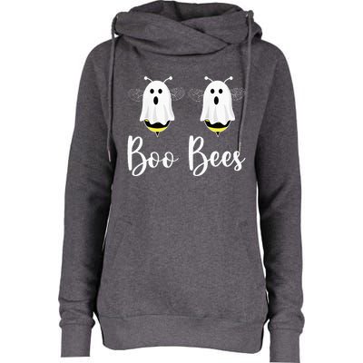 Happy Halloween Boo Bees Couples Halloween Funny Boobee Womens Funnel Neck Pullover Hood