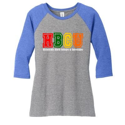 Hbcu Historically Black College Alumni Gift Women's Tri-Blend 3/4-Sleeve Raglan Shirt