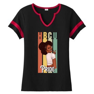 Hbcu Historically Black College Pride African American Gift Ladies Halftime Notch Neck Tee