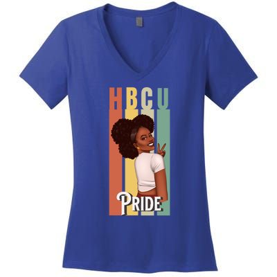 Hbcu Historically Black College Pride African American Gift Women's V-Neck T-Shirt