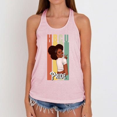 Hbcu Historically Black College Pride African American Gift Women's Knotted Racerback Tank