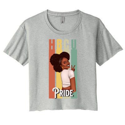 Hbcu Historically Black College Pride African American Gift Women's Crop Top Tee