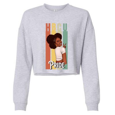 Hbcu Historically Black College Pride African American Gift Cropped Pullover Crew