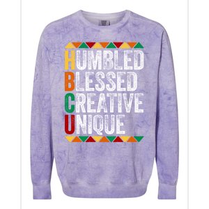 Hbcu Humbled Blessed Creative Unique Great Gift Historical Meaningful Gift Colorblast Crewneck Sweatshirt