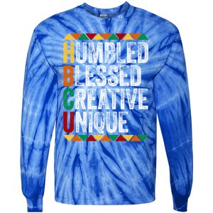 Hbcu Humbled Blessed Creative Unique Great Gift Historical Meaningful Gift Tie-Dye Long Sleeve Shirt