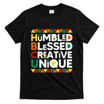 Hbcu Humbled Blessed Creative Unique Historical Black T-Shirt