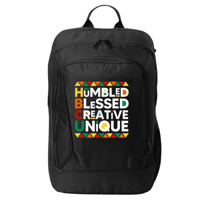 Hbcu Humbled Blessed Creative Unique Historical Black City Backpack