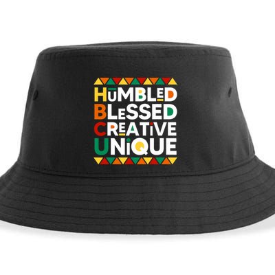 Hbcu Humbled Blessed Creative Unique Historical Black Sustainable Bucket Hat