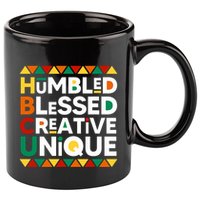 Hbcu Humbled Blessed Creative Unique Historical Black 11oz C Handle Ceramic Mug