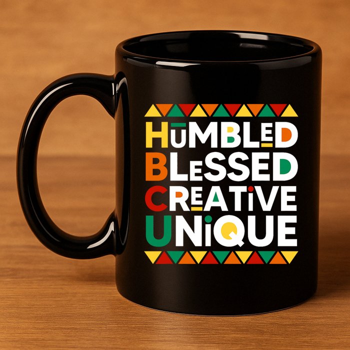 Hbcu Humbled Blessed Creative Unique Historical Black 11oz C Handle Ceramic Mug