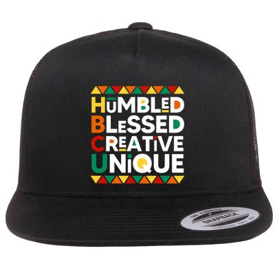 Hbcu Humbled Blessed Creative Unique Historical Black Flatbill Hat