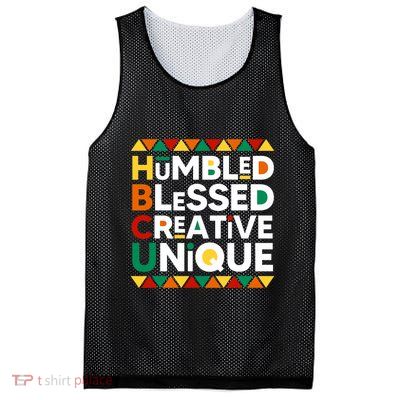 Hbcu Humbled Blessed Creative Unique Historical Black Mesh Reversible Basketball Jersey Tank
