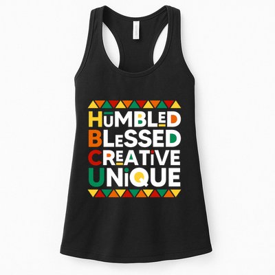 Hbcu Humbled Blessed Creative Unique Historical Black Womens Tank Top