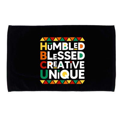 Hbcu Humbled Blessed Creative Unique Historical Black Microfiber Hand Towel