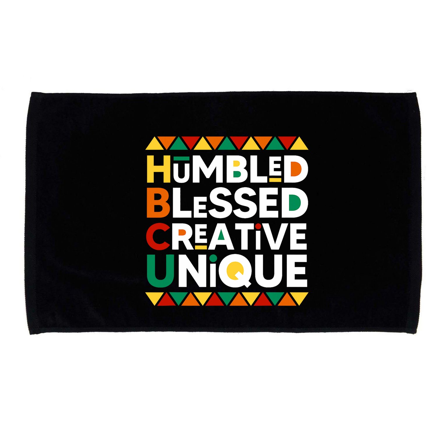 Hbcu Humbled Blessed Creative Unique Historical Black Microfiber Hand Towel