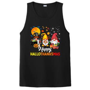 Happy Hallothanksmas Cute Gnomes Fall Halloween PosiCharge Competitor Tank