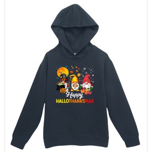 Happy Hallothanksmas Cute Gnomes Fall Halloween Urban Pullover Hoodie