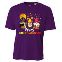 Happy Hallothanksmas Cute Gnomes Fall Halloween Cooling Performance Crew T-Shirt